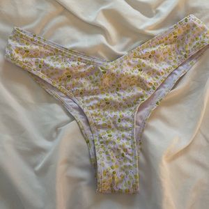 Lemon printed bikini bottoms